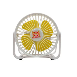 Mini ventilador portátil recargable blanco Maxoferta